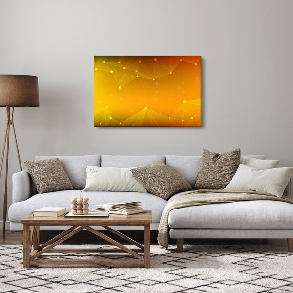 Abstraktný žltý obraz (90x60 cm)