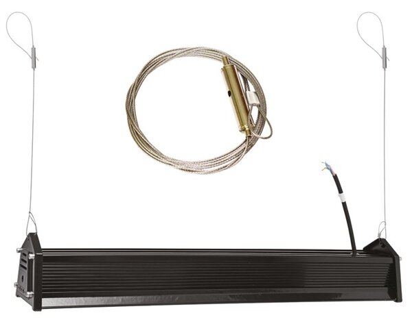 Lineárne priemyselné LED svietidlo LINEAR, 240 W, 32400 lm, 5000 K, IP65, IK10, čierne (LB02-240W) (LB02-240W)