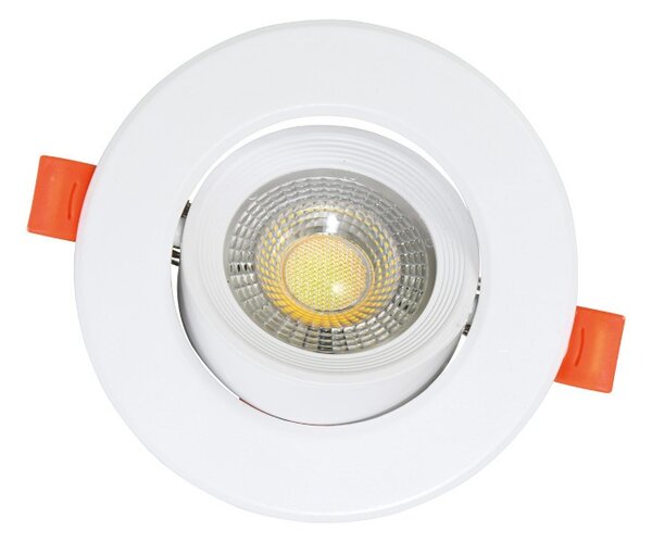 Výklopné bodové LED svietidlo ZITA 2 kruh, 11 cm, 12 W, CCT, IP20, biele (LED-ZHS04/12W/CCT/BI) (LED-ZHS04/12W/CCT/BI)