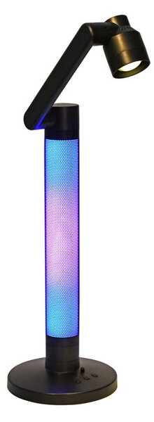Stolná LED lampa SVEN s ovládačom a RGB podsvietením, 10 W, CCT, čierna (LU17C-CR) (LU17C-CR)