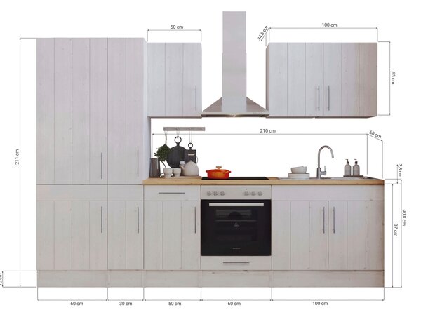 KUCHYNSKÝ BLOK 300 cm Respekta - Online Only kuchyne, Online Only
