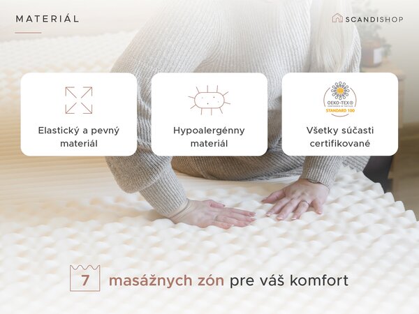 Kokosový matrac COCO MAXI 20 cm 90 x 200 cm Ochrana matraca: BEZ chrániča matraca
