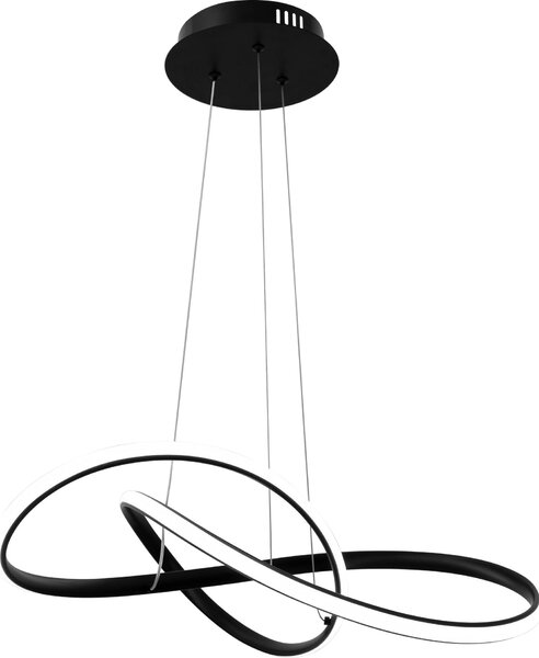 Toolight - LED závesné svietidlo APP395-CP + diaľkové ovládanie, čierna, OSW-06911