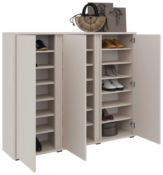SKRINKA NA TOPÁNKY, kašmírová, 145/120/34 cm Xora - Online Only drobný nábytok, Online Only