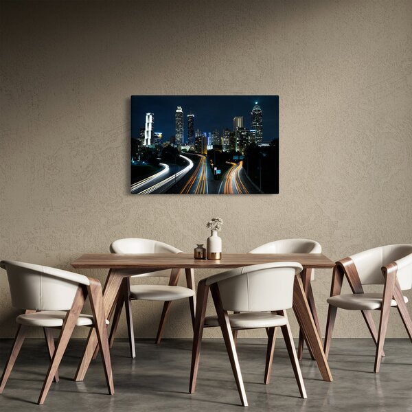 Obraz nočnej metropoly (90x60 cm)