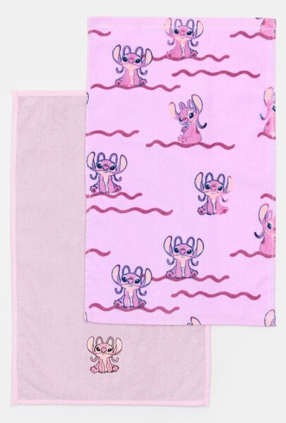 Sinsay - Bavlnené uteráky 2 ks Stitch - levanduľová