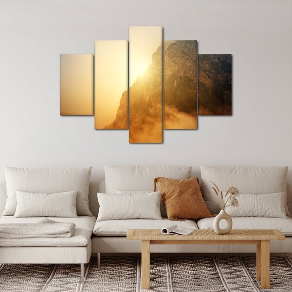 Obraz hory v hmle (150x105 cm)