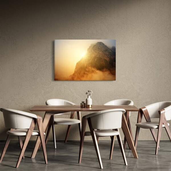 Obraz hory v hmle (90x60 cm)