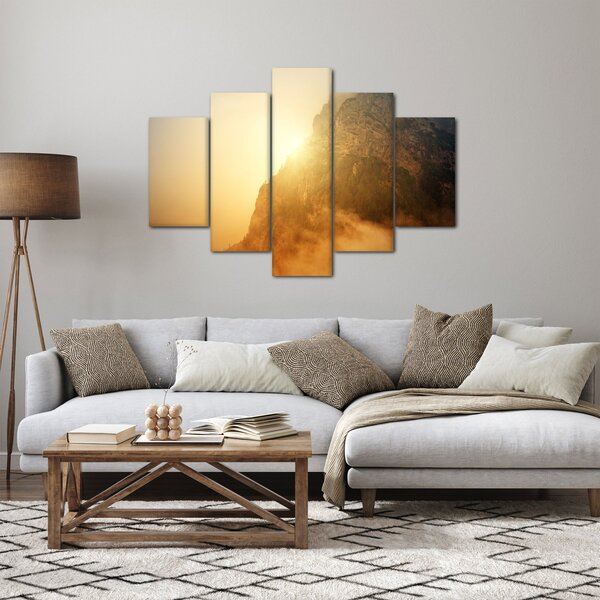 Obraz hory v hmle (150x105 cm)