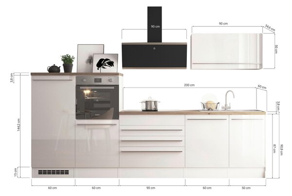 KUCHYNSKÝ BLOK 320 cm Respekta - Online Only kuchyne, Online Only