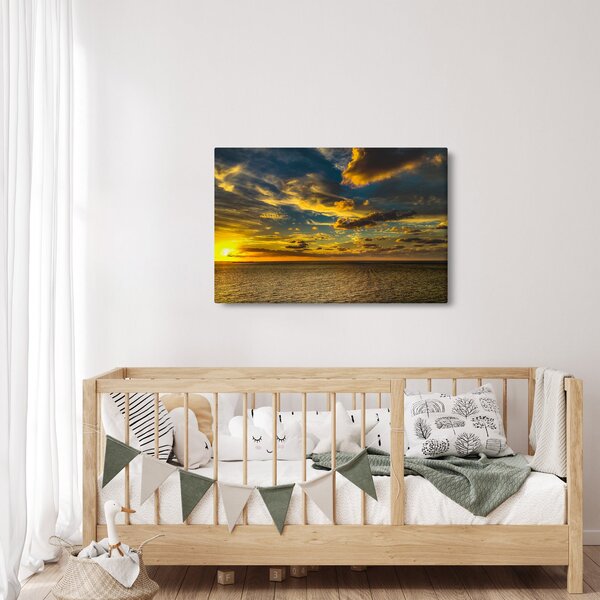Západ slnka na mori (90x60 cm)