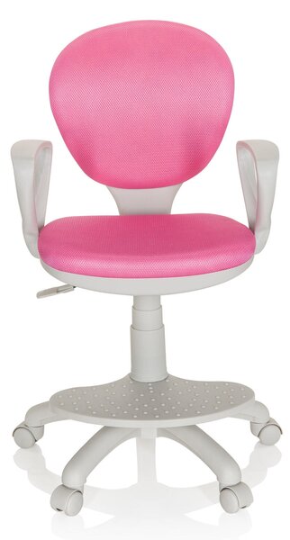 OTOČNÁ STOLIČKA PRE MLÁDEŽ, sivá, pink MID.YOU - Online Only detský nábytok, Online Only