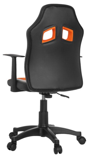 OTOČNÁ STOLIČKA PRE MLÁDEŽ, oranžová, čierna MID.YOU - Online Only detský nábytok, Online Only