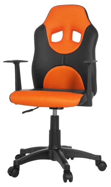 OTOČNÁ STOLIČKA PRE MLÁDEŽ, oranžová, čierna MID.YOU - Online Only detský nábytok, Online Only