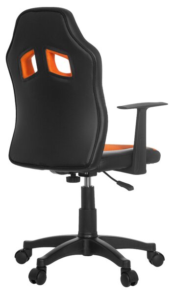 OTOČNÁ STOLIČKA PRE MLÁDEŽ, oranžová, čierna MID.YOU - Online Only detský nábytok, Online Only