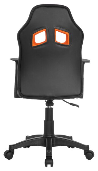 OTOČNÁ STOLIČKA PRE MLÁDEŽ, oranžová, čierna MID.YOU - Online Only detský nábytok, Online Only