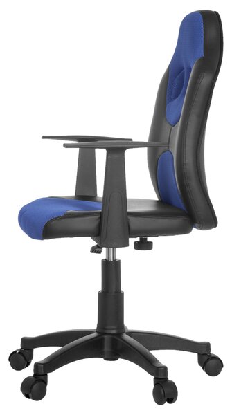 OTOČNÁ STOLIČKA PRE MLÁDEŽ, modrá, čierna MID.YOU - Online Only detský nábytok, Online Only
