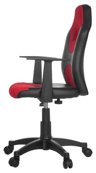 OTOČNÁ STOLIČKA PRE MLÁDEŽ, červená, čierna MID.YOU - Online Only detský nábytok, Online Only