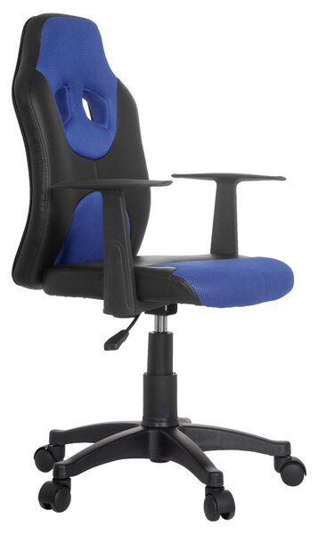 OTOČNÁ STOLIČKA PRE MLÁDEŽ, modrá, čierna MID.YOU - Online Only detský nábytok, Online Only