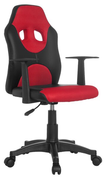 OTOČNÁ STOLIČKA PRE MLÁDEŽ, červená, čierna MID.YOU - Online Only detský nábytok, Online Only