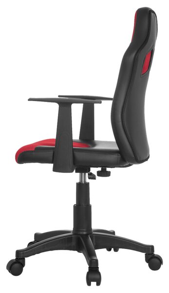 OTOČNÁ STOLIČKA PRE MLÁDEŽ, červená, čierna MID.YOU - Online Only detský nábytok, Online Only