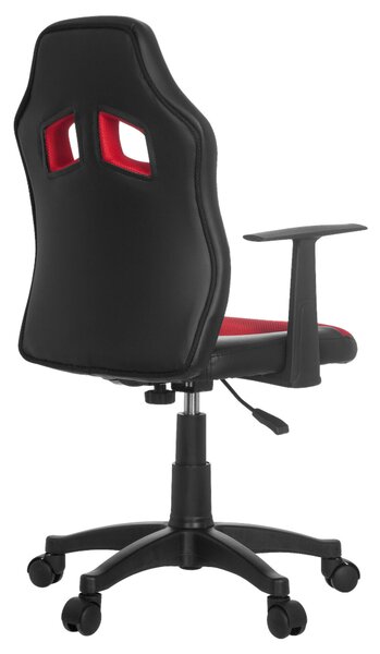 OTOČNÁ STOLIČKA PRE MLÁDEŽ, červená, čierna MID.YOU - Online Only detský nábytok, Online Only