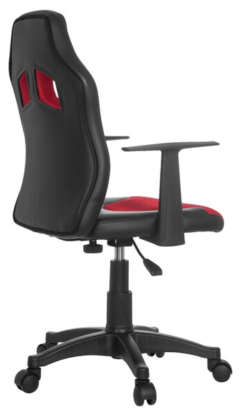 OTOČNÁ STOLIČKA PRE MLÁDEŽ, červená, čierna MID.YOU - Online Only detský nábytok, Online Only