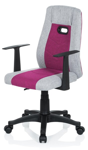 OTOČNÁ STOLIČKA PRE MLÁDEŽ, sivá, pink MID.YOU - Online Only detský nábytok, Online Only