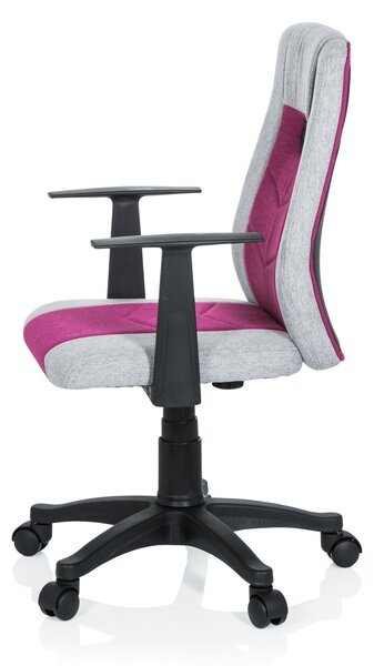 OTOČNÁ STOLIČKA PRE MLÁDEŽ, sivá, pink MID.YOU - Online Only detský nábytok, Online Only