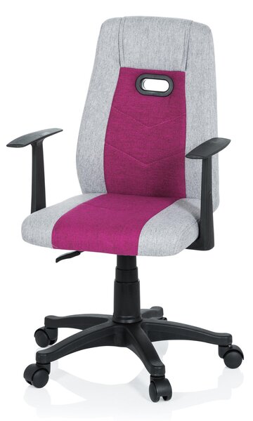 OTOČNÁ STOLIČKA PRE MLÁDEŽ, sivá, pink MID.YOU - Online Only detský nábytok, Online Only