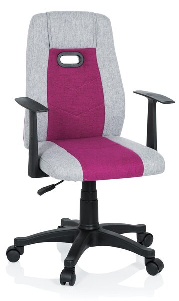 OTOČNÁ STOLIČKA PRE MLÁDEŽ, sivá, pink MID.YOU - Online Only detský nábytok, Online Only