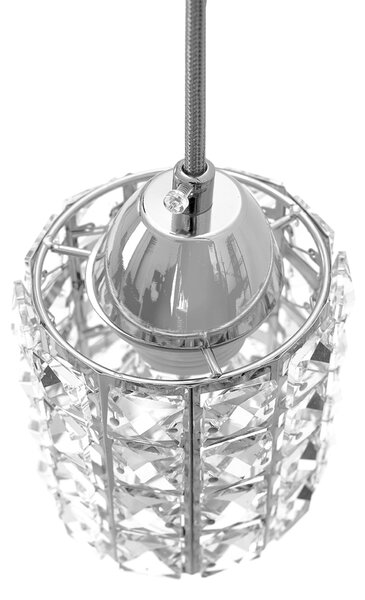 Toolight - Krištáľová závesná lampa 1xE27 APP727-1CP, chrómová, OSW-06875