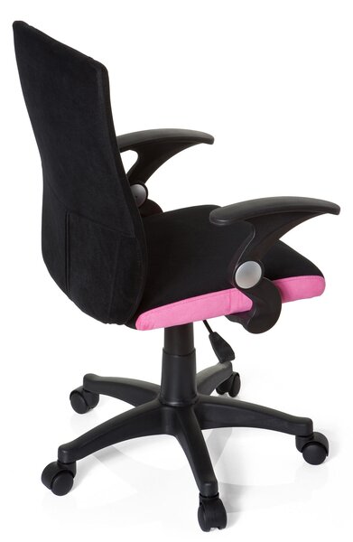 OTOČNÁ STOLIČKA PRE MLÁDEŽ, čierna, pink MID.YOU - Online Only detský nábytok, Online Only