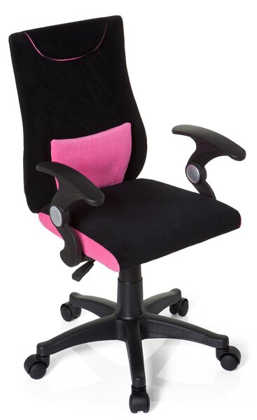 OTOČNÁ STOLIČKA PRE MLÁDEŽ, čierna, pink MID.YOU - Online Only detský nábytok, Online Only