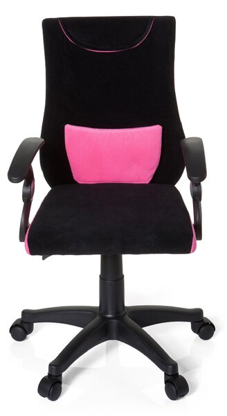 OTOČNÁ STOLIČKA PRE MLÁDEŽ, čierna, pink MID.YOU - Online Only detský nábytok, Online Only