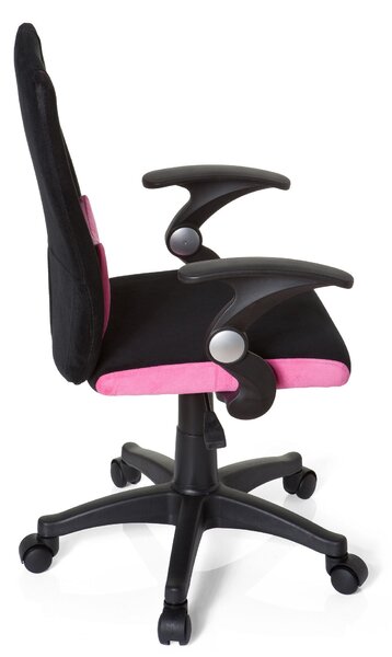 OTOČNÁ STOLIČKA PRE MLÁDEŽ, čierna, pink MID.YOU - Online Only detský nábytok, Online Only