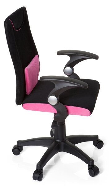 OTOČNÁ STOLIČKA PRE MLÁDEŽ, čierna, pink MID.YOU - Online Only detský nábytok, Online Only