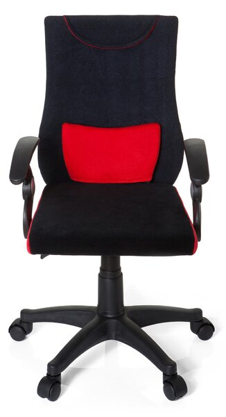OTOČNÁ STOLIČKA PRE MLÁDEŽ, červená, čierna MID.YOU - Online Only detský nábytok, Online Only