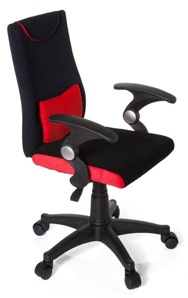 OTOČNÁ STOLIČKA PRE MLÁDEŽ, červená, čierna MID.YOU - Online Only detský nábytok, Online Only
