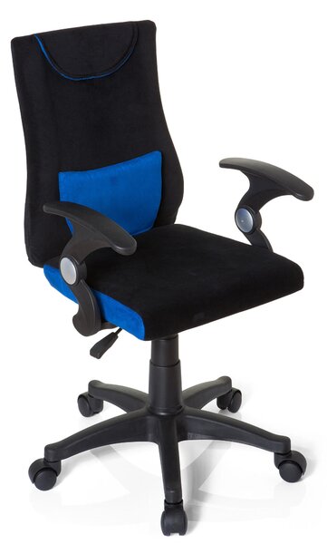 OTOČNÁ STOLIČKA PRE MLÁDEŽ, modrá, čierna MID.YOU - Online Only detský nábytok, Online Only