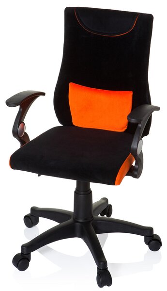 OTOČNÁ STOLIČKA PRE MLÁDEŽ, oranžová, čierna MID.YOU - Online Only detský nábytok, Online Only