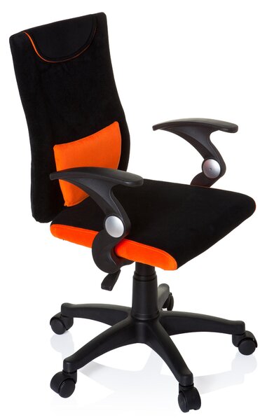OTOČNÁ STOLIČKA PRE MLÁDEŽ, oranžová, čierna MID.YOU - Online Only detský nábytok, Online Only