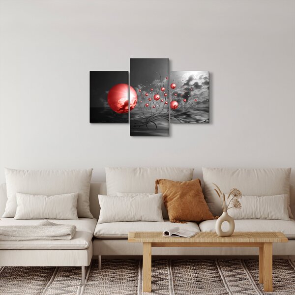 Obraz červených gulí (90x60 cm)