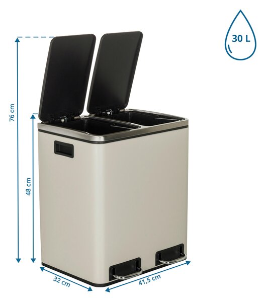 KÔŠ NA ODPADKY 2 x 15 l MID.YOU - Vybavenie kuchyne, Online Only
