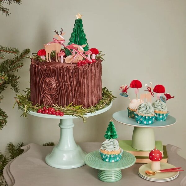 Sada na pečenie cupcakes Winter Woodland 24 ks