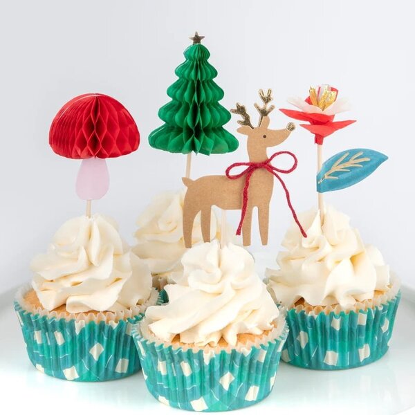 Sada na pečenie cupcakes Winter Woodland 24 ks