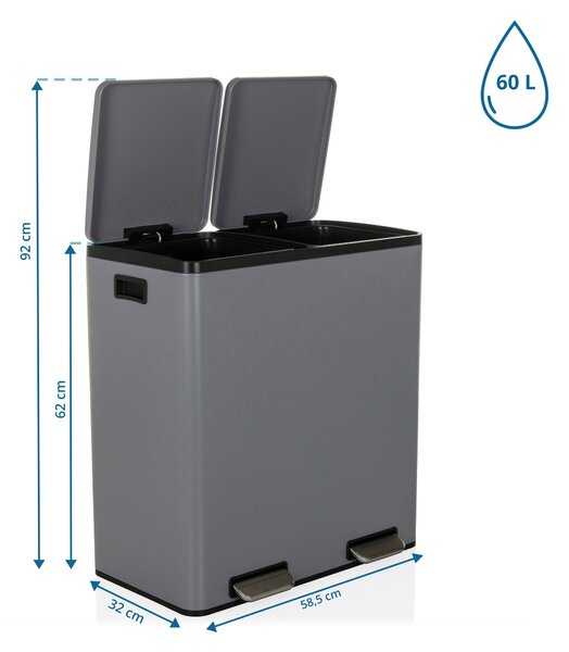 KÔŠ NA ODPADKY 2x30 l MID.YOU - Vybavenie kuchyne, Online Only