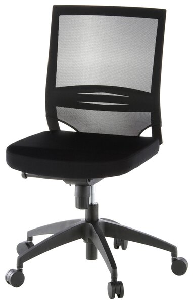 OTOČNÁ STOLIČKA, sieťovina, plochá tkanina, čierna MID.YOU - Online Only kancelárie, Online Only