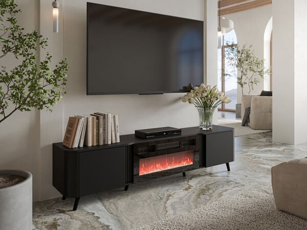 Mirjan24 TV skrinka s krbom Newort 200 EF, Farby: kašmír matný 5903211369346
