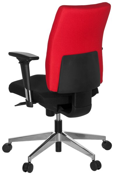 OTOČNÁ STOLIČKA, plochá tkanina, červená, čierna MID.YOU - Online Only kancelárie, Online Only